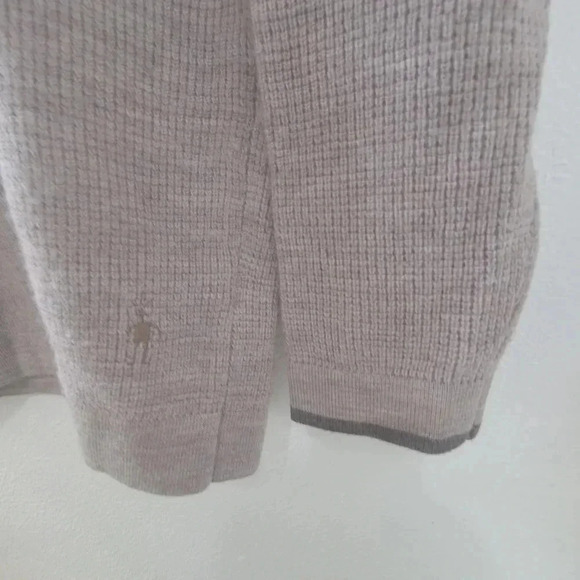 Smartwool Crewneck Sweater Beige Men's Small 100% Merino Wool - Picture 6 of 6